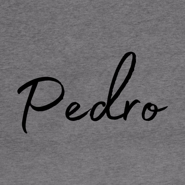 Pedro Name Calligraphy by Word Minimalism